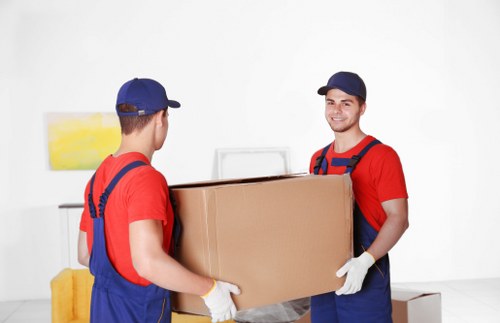 Risk assessment planning before a man with a van move in South Kensington
