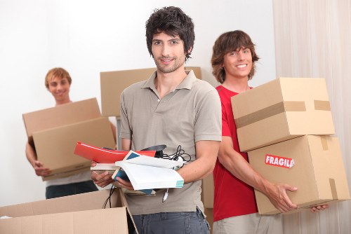 Careful loading for a residential move near South Kensington