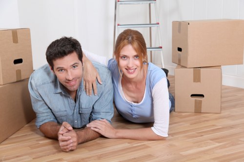 Removal team helping with student moving day in Southkensington