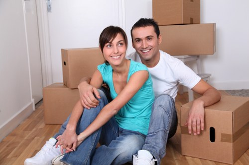 Managing building access and parking for a South Kensington move