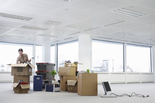 Careful furniture loading during a South Kensington house move